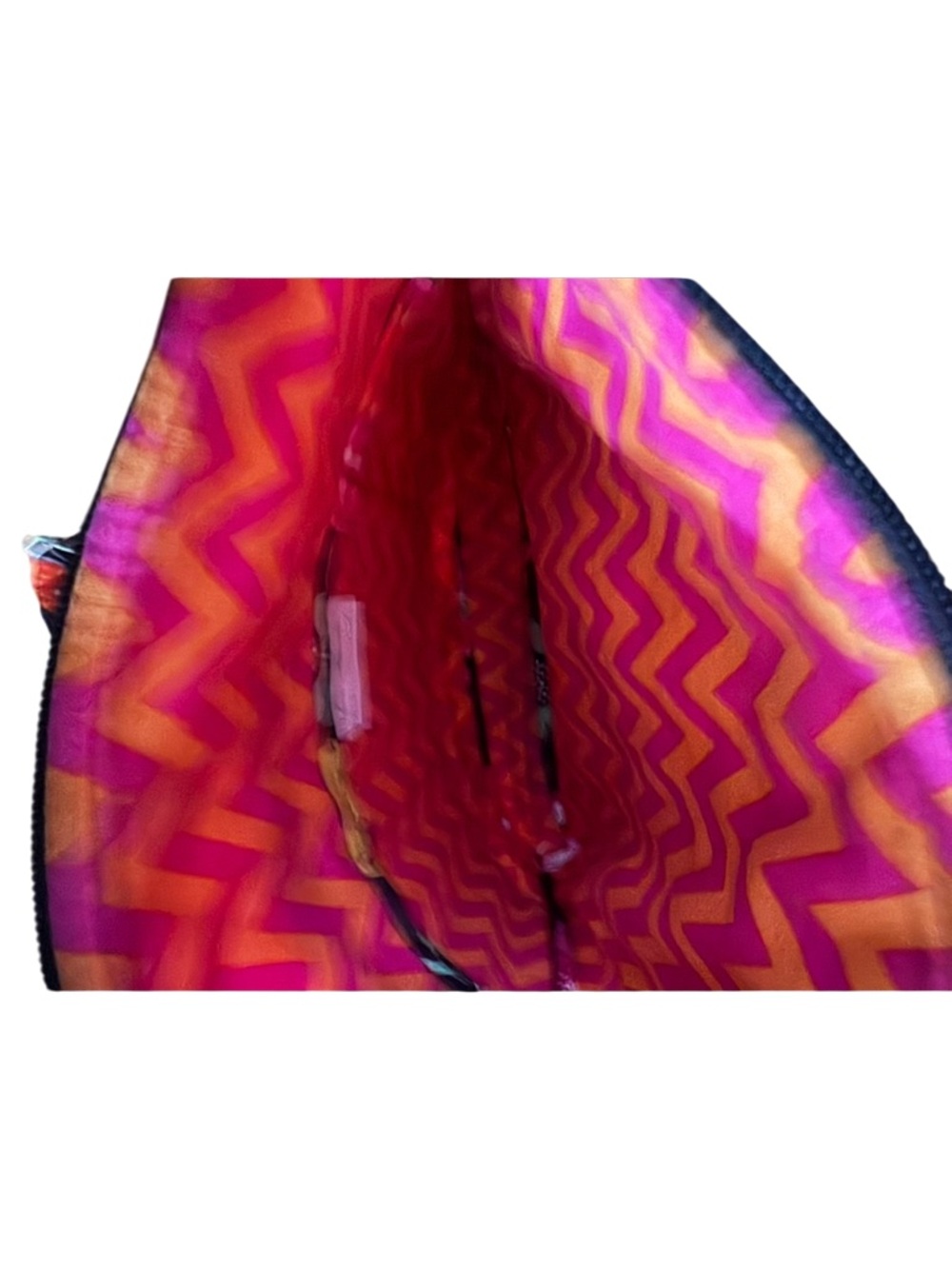 Vera Bradley Triple Zip Hipster Crossbody Bag In Ziggy Zinnia NWOT - Picture 5 of 12